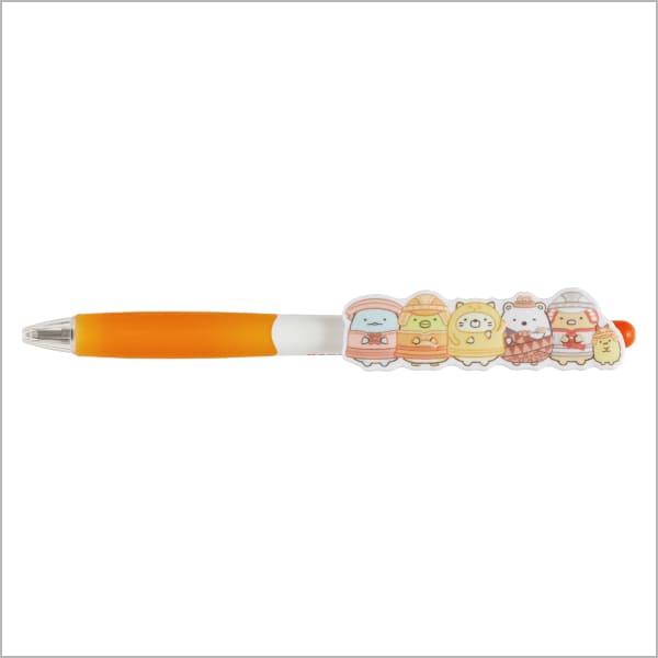 クリップマスコット付きボールペン